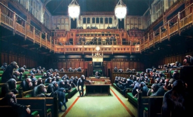 Banksy - Monkey Parliament