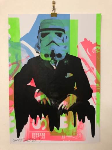 Barrie J Davies - Rider of the storm Solo Print-min