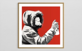 James Pfaff - Banksy Icon Red 1