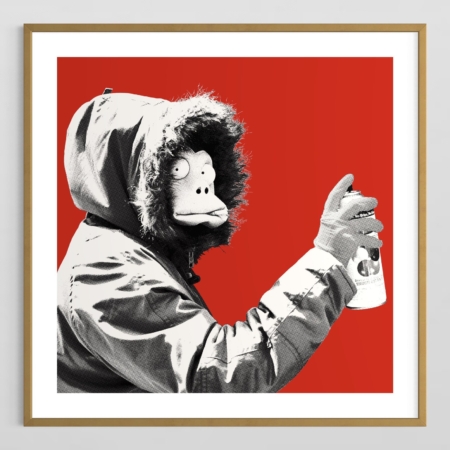 James Pfaff - Banksy Icon Red 1