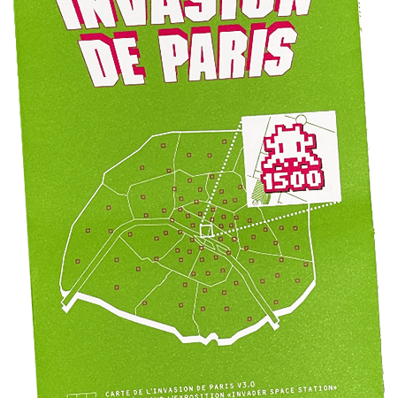 Invader - Paris Map