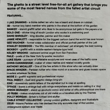 Banksy - Santas Ghetto Flyer (2005)